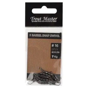 Swivels with clip Trout Master 5 Barrel 12 (x6) image-1