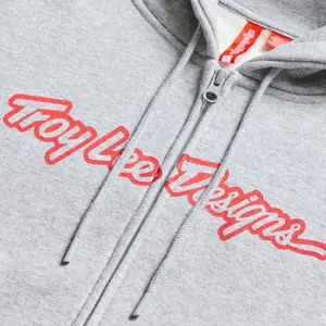 Motorcycle hooded zip sweatshirt Troy Lee Designs Signature image-2