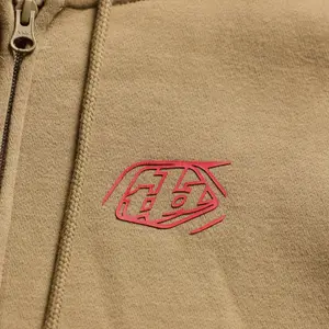 Motorcycle hooded zip sweatshirt Troy Lee Designs Badge image-2