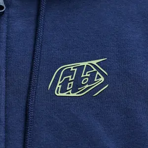 Motorcycle hooded zip sweatshirt Troy Lee Designs Badge image-2