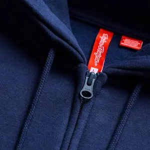 Motorcycle hooded zip sweatshirt Troy Lee Designs Badge image-6