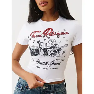 Camiseta de mujer True Religion Crystal Buddha image-1