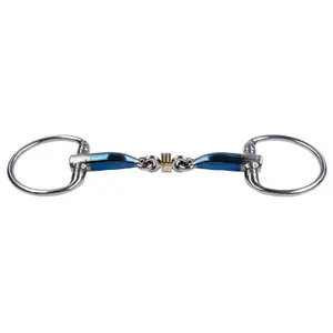 Olive bit for horses Trust Sweet Iron Eggbutt Bradoon Brassring
