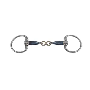Olive bit for horses Trust Sweet Iron Eggbutt French Link image-0