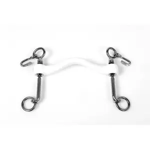 Bridle bit for horse Trust Inno Sense Baby Weymouth Non Fixed port Medium 20