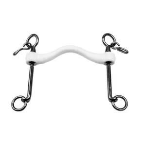Mors de bride pour cheval non fixé Trust Inno Sense Weymouth Hard-20