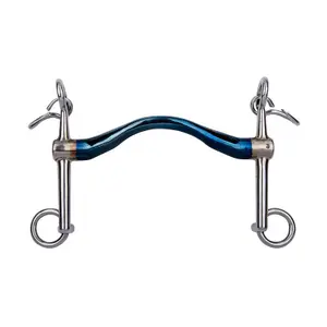 Bridle bit for horse Trust Sweet Iron Baby Weymouth Fixed Medium Port