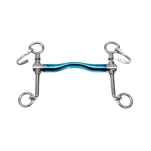 Bridle bit for horse Trust Sweet Iron Baby Weymouth Low image-0