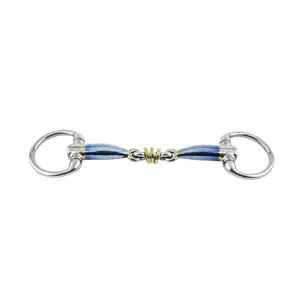 Olive bit for horses Trust Sweet Iron Eggbutt Bradoon Brass Ring