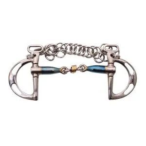 Two-ring horse bit Trust Sweet Iron Kimblewick Brass ring