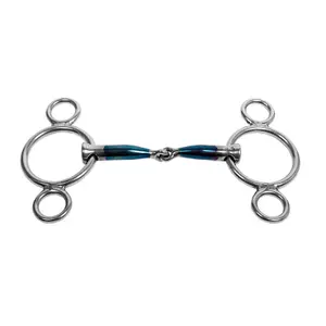 3 of 4 ringvormige paardenbitten Trust Sweet Iron Kointed image-0