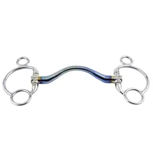 Bit para cavalo Pessoa Trust Sweet Iron 2,5 Eggbutt Medium Port 16 image-0