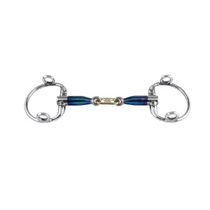 Olive bit for horses Trust Sweet Iron Eggbutt Gag Dr Bristol image-0