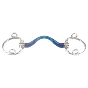 Olive bit for horses Trust Sweet Iron Eggbutt High Port image-0