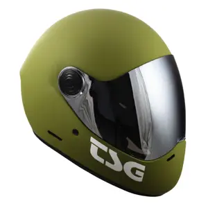 Casque de protection intégrale + visière bonus TSG Pass Pro Solid image-0