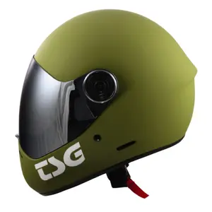 Casque de protection intégrale + visière bonus TSG Pass Pro Solid image-1