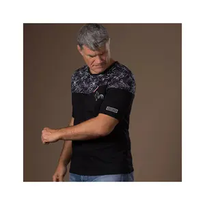 T-shirt Religion Rugby black flower image-2