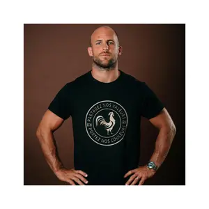 T-Shirt Religion Rugby gold coq image-1