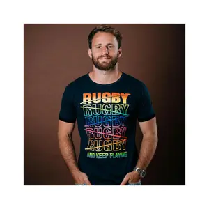 Rainbow T-shirt Religion Rugby image-1