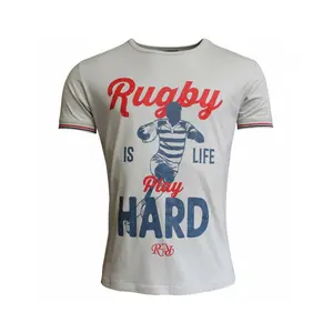 T-Shirt Religion Rugby play hard image-0