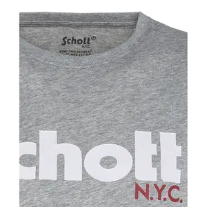 T-shirt manches courtes grand logo Schott image-2