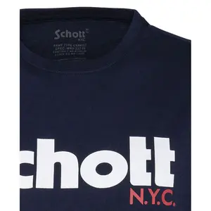 T-shirt manches courtes grand logo Schott image-2