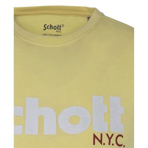Short sleeve t-shirt with large logo Schott image-2