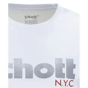 T-shirt manches courtes grand logo Schott image-2