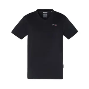 T-shirt col v petit logo Schott casual image-0