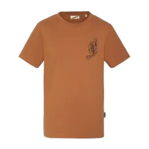 T-shirt col rond manches courtes imprimé motor Schott image-0