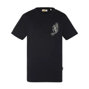 T-shirt col rond manches courtes imprimé motor Schott image-0