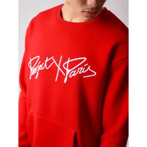 Sweater met ronde hals en dik logoborduursel Project X Paris image-4