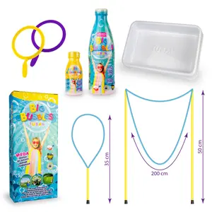 Outdoor Games Mega Set Bubble - Concentrated Liquid + 4X Accessories Tuban