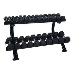 2-level dumbbell storage rack Tunturi Prof image-1