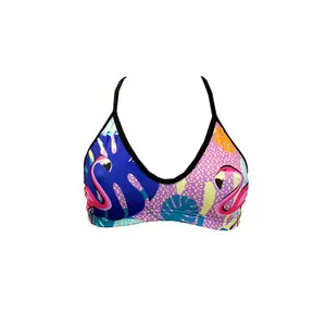 Haut de maillot de bain fille Turbo Flamingo Pattern Mare image-0
