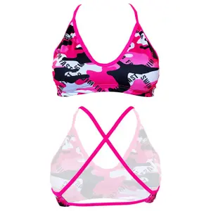 Fato de banho feminino top Turbo Mare Camo Letters image-0