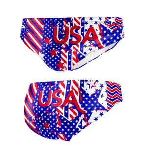 Slip de bain enfant Turbo Usa Grecas image-0