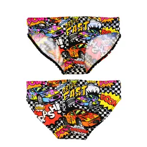 Slip de bain enfant Turbo Comic Car Happy image-0