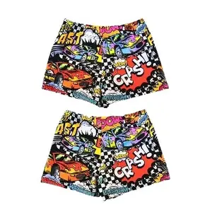 Plavkové šortky Turbo Boxer Band Printed Comic Car Happy image-0