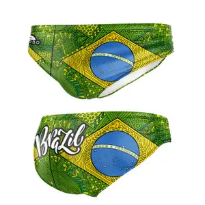 Kinder-Badeslip Turbo Brazil Green image-0