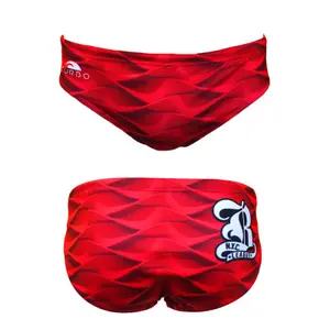 Slip de bain enfant Turbo Red Waves image-0