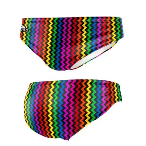 Slip de bain enfant Turbo Rainbow-zig-zag image-0