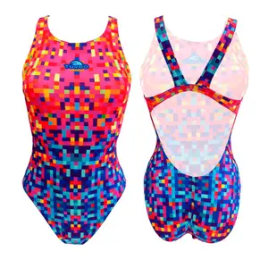 Damski kostium kąpielowy 1-częściowy Turbo Pixels