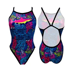 Fato de banho de menina de 1 peça Turbo Oaxaca Revolution image-0