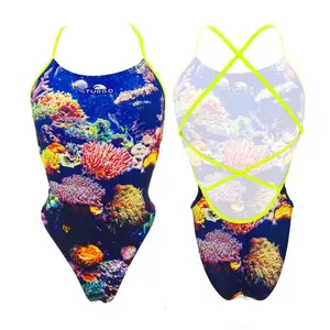 Fato de banho feminino de 1 peça Turbo Sirene' Fish Tank image-0