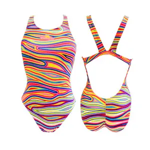 Maillot de bain 1 pièce fille Turbo Flow image-0