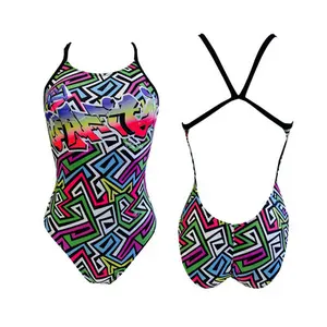 Maillot de bain 1 pièce bretelles fille Turbo Greka Pro Racer Thin Strap image-0