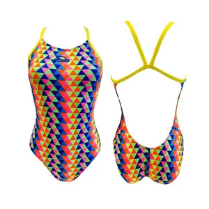 Maillot de bain 1 pièce fille Turbo Tridimesion Pro-racer image-0