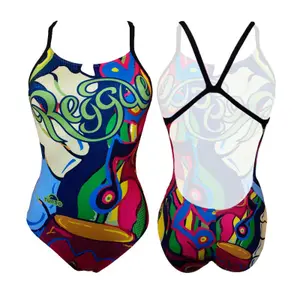 Women's 1-piece swimsuit Turbo Reggae (Pro-Racer) image-0