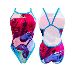 Maillot de bain 1 pièce fille Turbo Abstract Sincro Revolution image-0